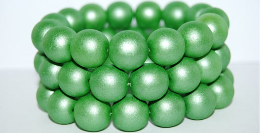 Round Pressed Glass Beads Druck, 70459 (70459), Glass, Czech Republic