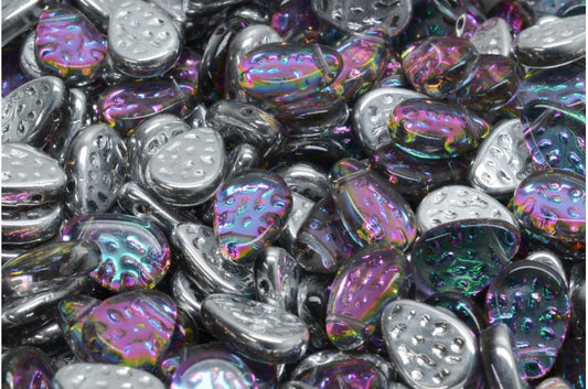 フラット ドッティ ティアドロップ ビーズ、クリスタル 29436 (00030-29436)、ガラス、チェコ共和国