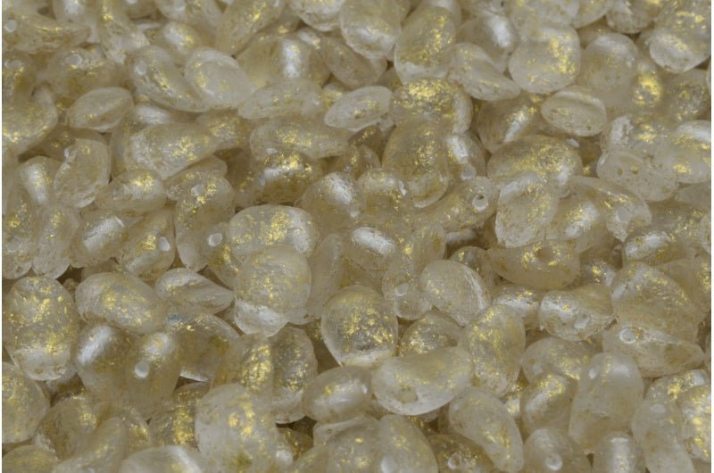 Tulip Petal Beads, Crystal Etched 56902 (00030-ETCH-56902), Glass, Czech Republic
