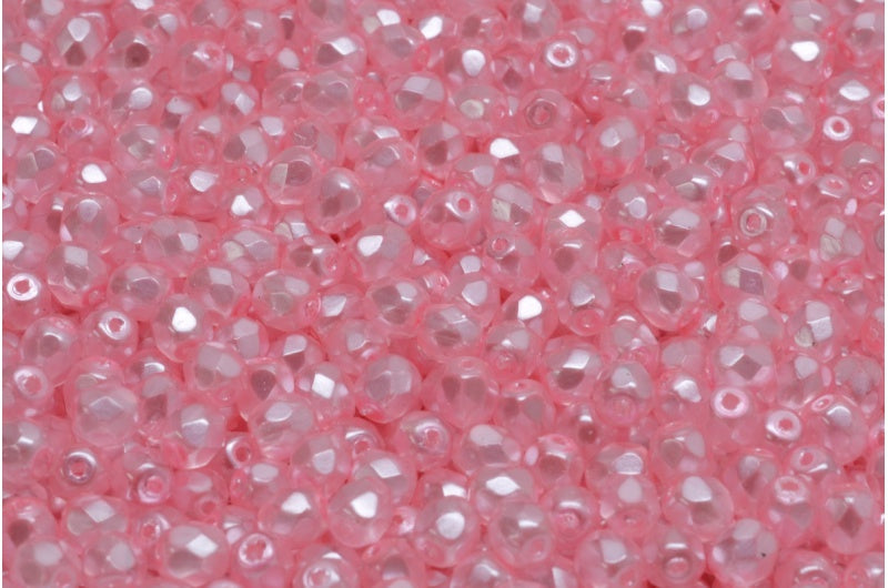 Fire Polish Faceted Round Beads, Crystal 78474 (00030-78474), Glass, Czech Republic