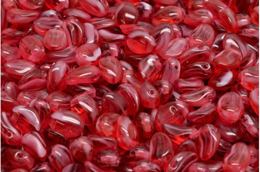 Tulip Petal Beads, 6708 (06708), Glass, Czech Republic