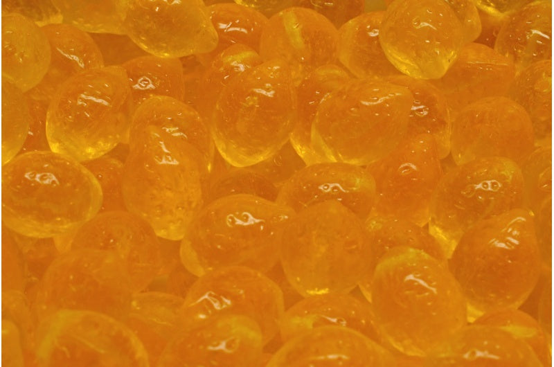 レモンビーズ、透明イエロー（80040）、ガラス、チェコ共和国