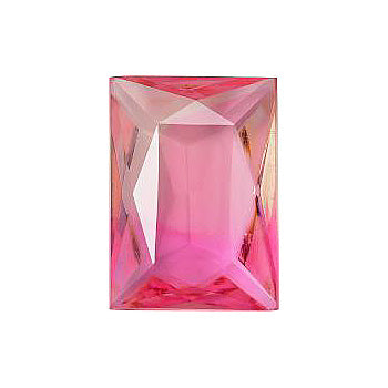 Rectangle Faceted Pointed Back (Doublets) Crystal Glass Stone, Pink 13 Multicolours (Bi-8010K-7010K), Czech Republic