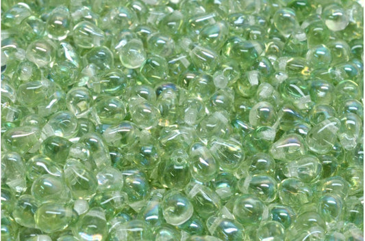 Drop Beads, Crystal Light Green (00030-14257), Glass, Czech Republic