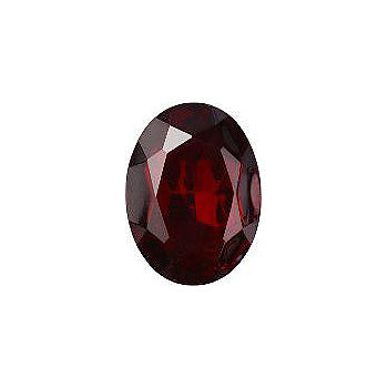 Oval Faceted Pointed Back (Doublets) Crystal Glass Stone, Red 11 Transparent With Chrome (90200-K-Chr), Czech Republic