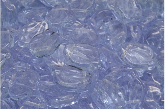 Pfingstrosenblütenperlen, transparenter heller Amethyst (20210), Glas, Tschechische Republik