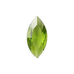 Navette Faceted Pointed Back (Doublets) Crystal Glass Stone, Light Green 6 Transparent (50270), Czech Republic