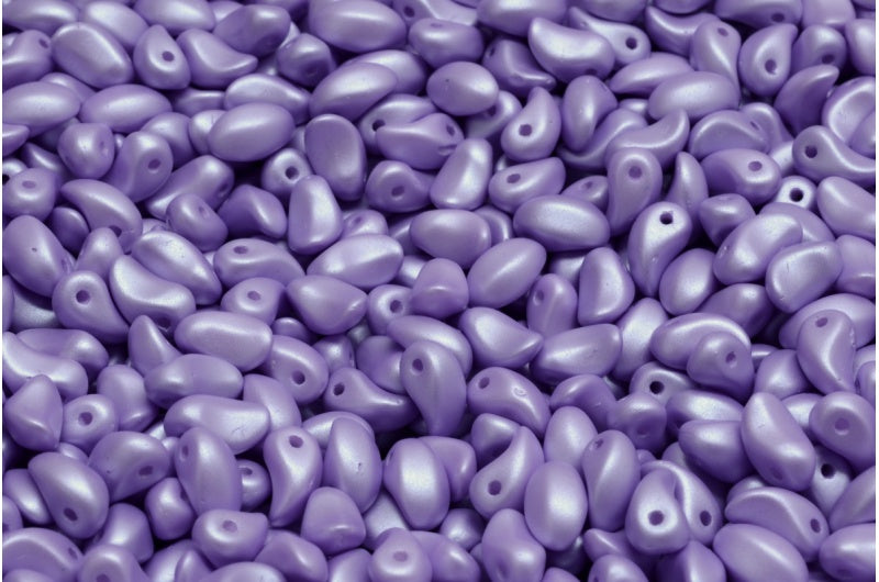 Lily Petal Beads, White 29308 (02010-29308), Glass, Czech Republic