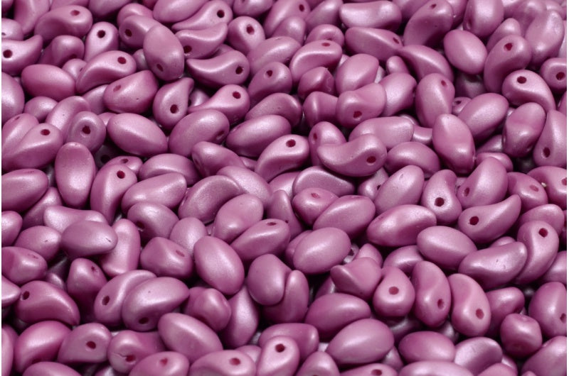 Lily Petal Beads, White 29364 (02010-29364), Glass, Czech Republic