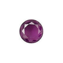 Round Faceted Pointed Back (Doublets) Crystal Glass Stone, Violet 12 Transparent (20060), Czech Republic
