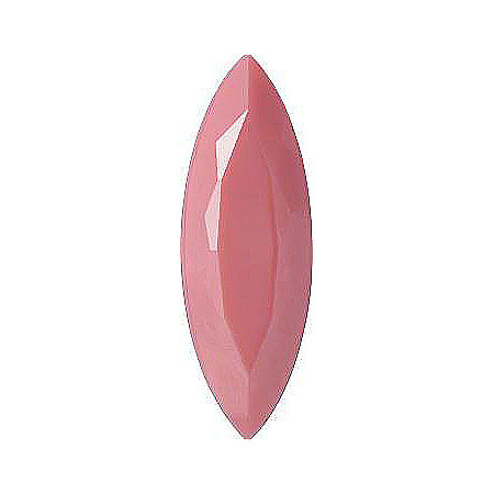 Navette Faceted Flat Back Crystal Glass Stone, Pink 4 Opaque (73040), Czech Republic