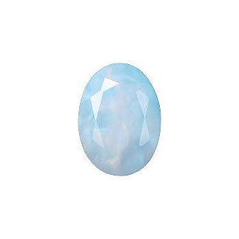 Oval Faceted Pointed Back (Doublets) Crystal Glass Stone, Turquoise 3 Pearl Colours (01555), Czech Republic