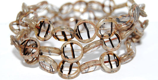 Table Cut Round Beads Eskooko, (8996 43400), Glass, Czech Republic