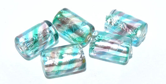 Czech Glass Hand Made Roller Tube Lampwork Beads, (S), Glass, Czech Republic