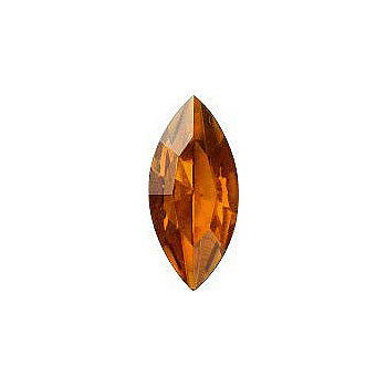 Navette Faceted Pointed Back (Doublets) Crystal Glass Stone, Orange 5 Transparent With Ab (10070-Abb), Czech Republic