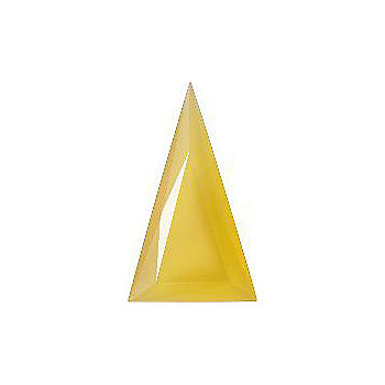 Triangle Faceted Pointed Back (Doublets) Crystal Glass Stone, Yellow 8 Pearl Colours (08400), Czech Republic