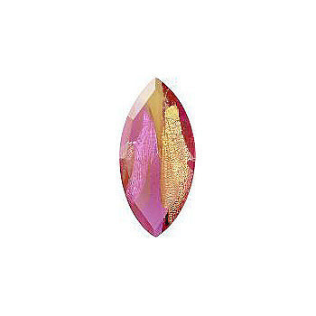 Navette Faceted Pointed Back (Doublets) Crystal Glass Stone, Pink 20 Specials (81709), Czech Republic