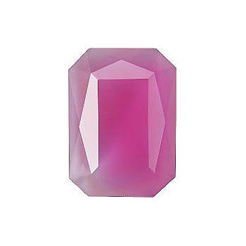 Octagon Faceted Pointed Back (Doublets) Crystal Glass Stone, Pink 22 Milky Colours (04030-70350-K), Czech Republic