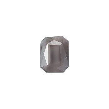 Octagon Faceted Pointed Back (Doublets) Crystal Glass Stone, Grey 1 Pearl Colours (04401), Czech Republic