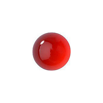 Round Cabochons Flat Back Crystal Glass Stone, Red 11 Transparent (90070), Czech Republic