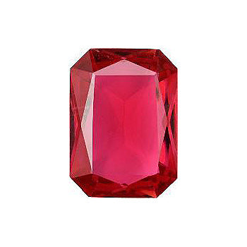Octagon Faceted Pointed Back (Doublets) Crystal Glass Stone, Pink 20 Transparent (90150-K), Czech Republic
