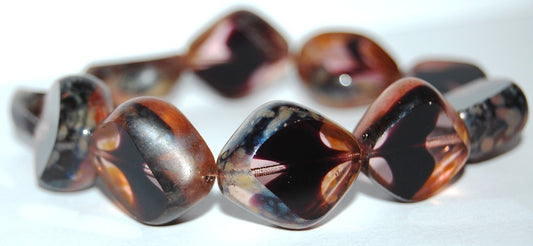 Table Cut Stone-Like Beads, (27701 43400), Glass, Czech Republic