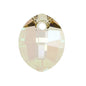 SWAROVSKI ELEMENTS Pendant pure leaf 6734 crystal stone with hole Luminous Green Glass Austria