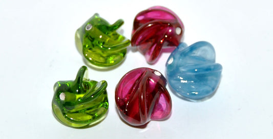 Seashells Lampwork Glass Handmade Beads, (D), Glass, Czech Republic