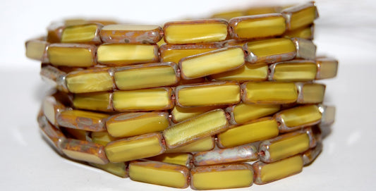 Table Cut Rectangle Beads, (84040 43400), Glass, Czech Republic