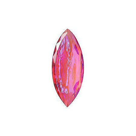 Navette Faceted Pointed Back (Doublets) Crystal Glass Stone, Pink 21 Mexico Opals (Mex-8), Czech Republic