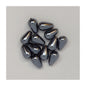 Imitation pearl glass beads drop Dark Grey Glass Czech Republic