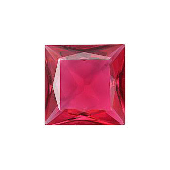 Square Faceted Pointed Back (Doublets) Crystal Glass Stone, Pink 3 Transparent (70140-K), Czech Republic