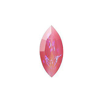 Navette Faceted Pointed Back (Doublets) Crystal Glass Stone, Pink 13 Mexico Opals (16716), Czech Republic