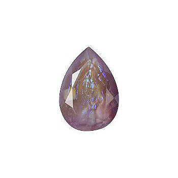 Pear Faceted Pointed Back (Doublets) Crystal Glass Stone, Violet 9 Specials (01556), Czech Republic