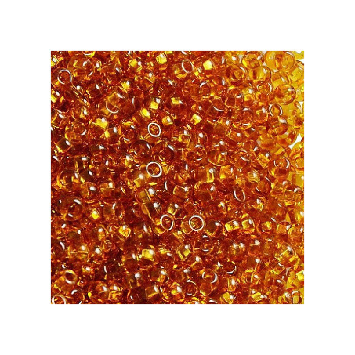 Rocailles PRECIOSA seed beads Topaz Glass Czech Republic