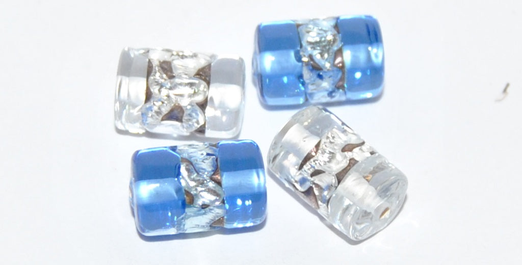 Czech Glass Hand Made Roller Tube Lampwork Beads, (Bb), Glass, Czech Republic