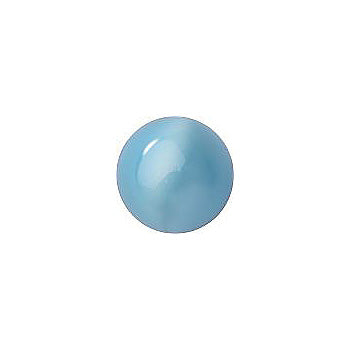 Round Cabochons Flat Back Crystal Glass Stone, Turquoise 3 Pearl Colours (06400), Czech Republic