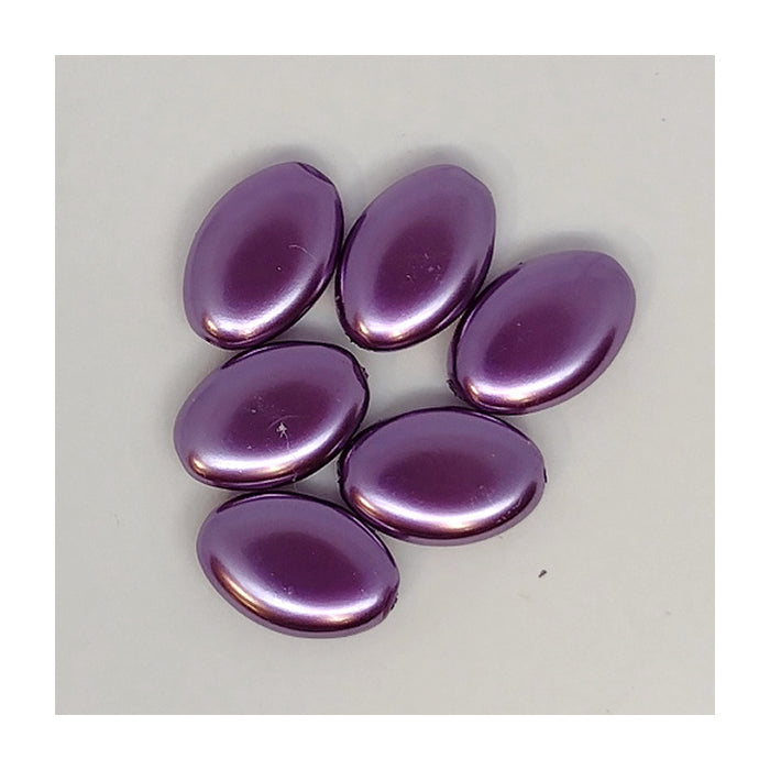 Pearl Immitaion Glass Beads Purple Glass Czech Republic