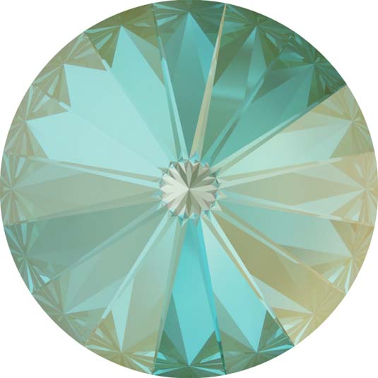 SWAROVSKI CRYSTALS Stones Rivoli 1122 Chaton Crystal Silky Sage Glass Austria