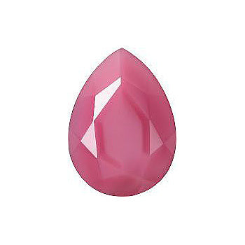 Pear Faceted Pointed Back (Doublets) Crystal Glass Stone, Pink 17 Pearl Colours (07400), Czech Republic