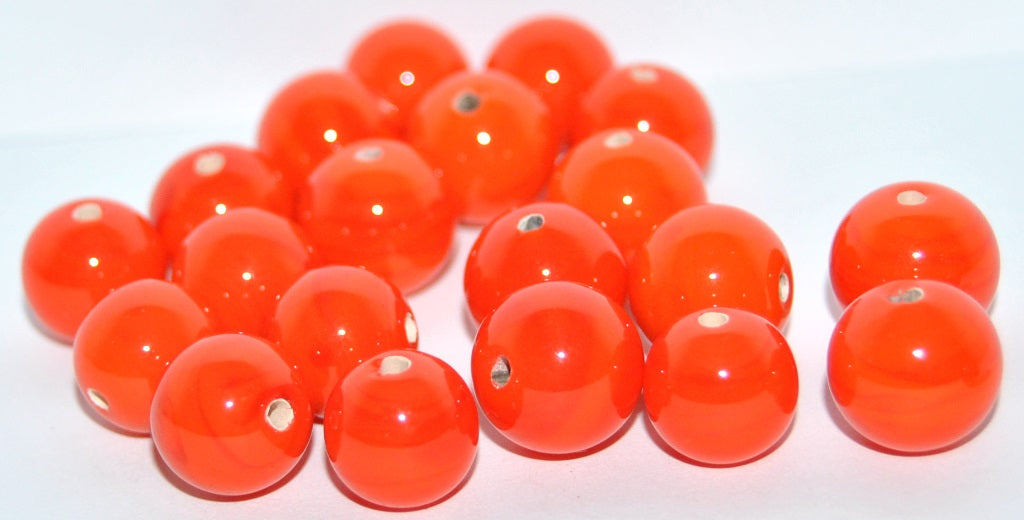 Czech Glass Hand Made Round Lampwork Beads, (I), Glass, Czech Republic