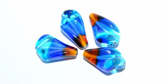 Leaf Lampwork Glass Handmade Beads, (A), Glass, Czech Republic