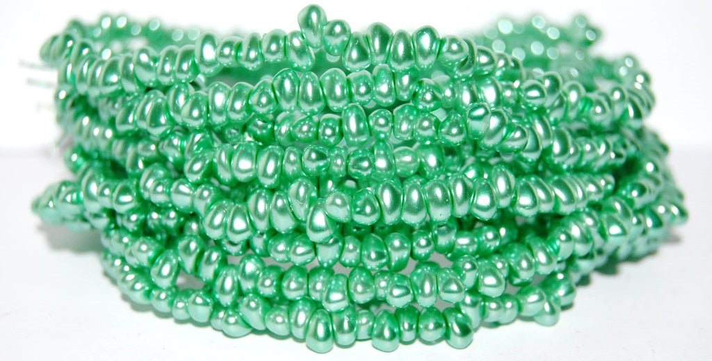 Shaped Pressed Glass Beads, 70455 (70455), Glass, Czech Republic