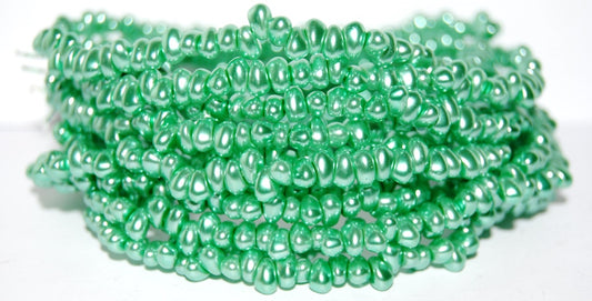 Shaped Pressed Glass Beads, 70455 (70455), Glass, Czech Republic