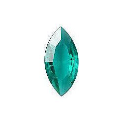 Navette Faceted Pointed Back (Doublets) Crystal Glass Stone, Aqua Blue 12 Transparent (50720), Czech Republic