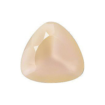 Triangle Faceted Pointed Back (Doublets) Crystal Glass Stone, Nude 3 Moonshine (04030-70110-K-80100-K-M), Czech Republic