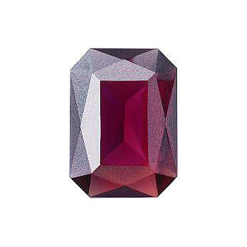 Octagon Faceted Pointed Back (Doublets) Crystal Glass Stone, Violet 9 Transparent With Honey (70300-L-Abb-Ho), Czech Republic