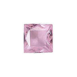 Square Faceted Pointed Back (Doublets) Crystal Glass Stone, Pink 8 Transparent (70110-L), Czech Republic