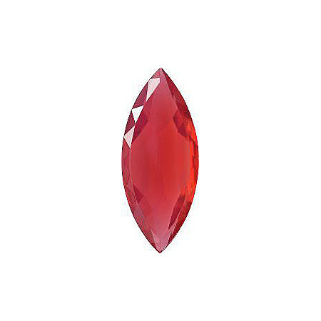 Navette Faceted Pointed Back (Doublets) Crystal Glass Stone, Pink 12 Milky Colours (Milky-Red), Czech Republic
