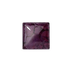 Square Cabochons Flat Back Crystal Glass Stone, Violet 13 Matrix Colours (A52), Czech Republic